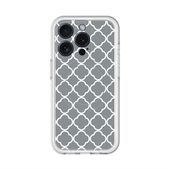 スリムプロテクションプレミアムケース with MagSafe［ Moroccan2 - Gray ］
