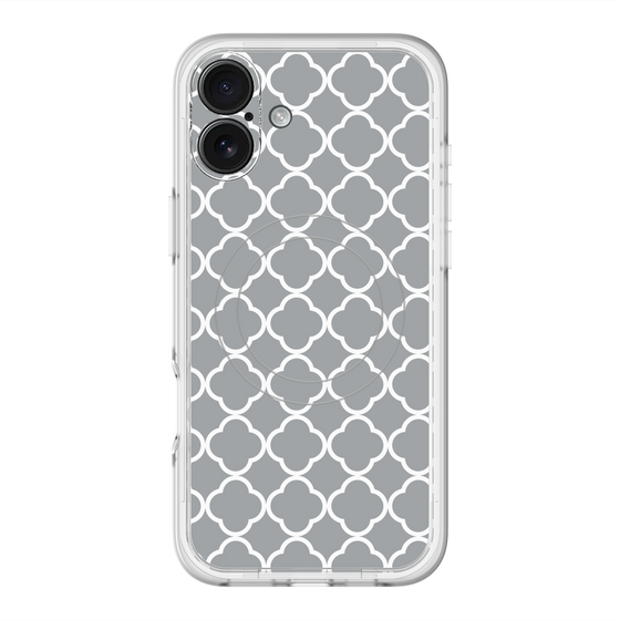 スリムプロテクションプレミアムケース with MagSafe［ Moroccan2 - Gray ］