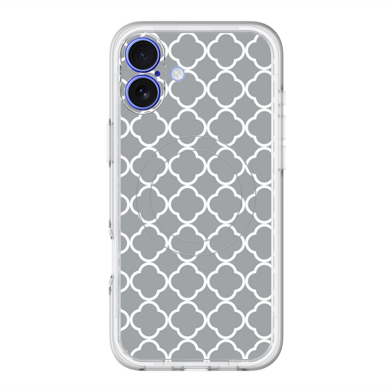 スリムプロテクションプレミアムケース with MagSafe［ Moroccan2 - Gray ］