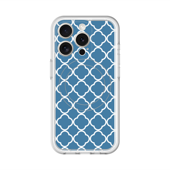 スリムプロテクションプレミアムケース with MagSafe［ Moroccan2 - Blue ］