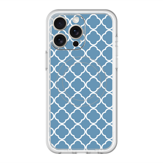 スリムプロテクションプレミアムケース with MagSafe［ Moroccan2 - Blue ］