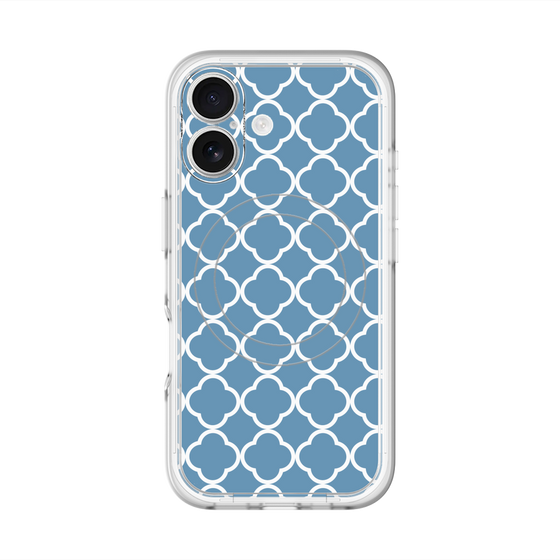 スリムプロテクションプレミアムケース with MagSafe［ Moroccan2 - Blue ］