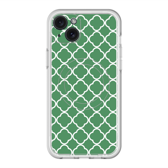 スリムプロテクションプレミアムケース with MagSafe［ Moroccan2 - Green ］