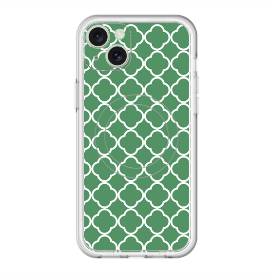スリムプロテクションプレミアムケース with MagSafe［ Moroccan2 - Green ］