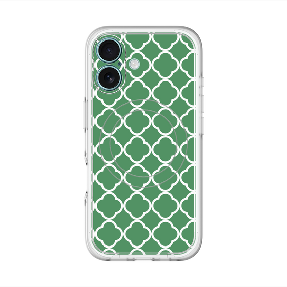 スリムプロテクションプレミアムケース with MagSafe［ Moroccan2 - Green ］
