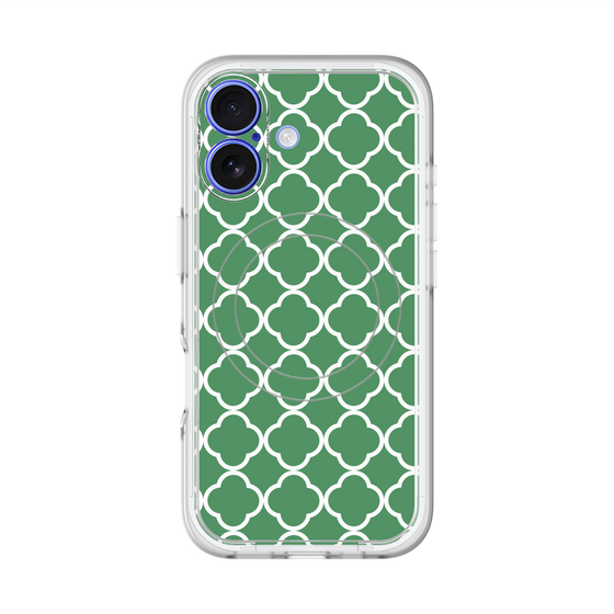 スリムプロテクションプレミアムケース with MagSafe［ Moroccan2 - Green ］