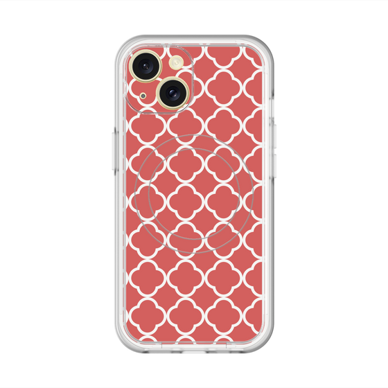 スリムプロテクションプレミアムケース with MagSafe［ Moroccan2 - Red ］