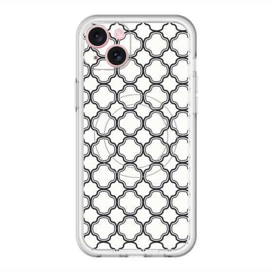 スリムプロテクションプレミアムケース with MagSafe［ Moroccan3 - Black ］
