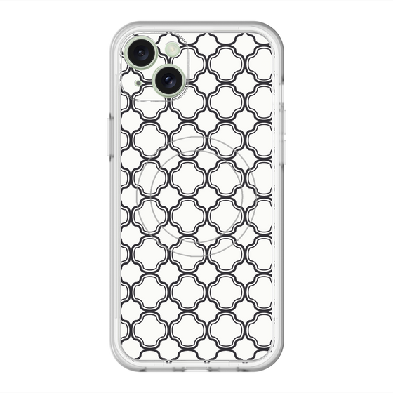 スリムプロテクションプレミアムケース with MagSafe［ Moroccan3 - Black ］