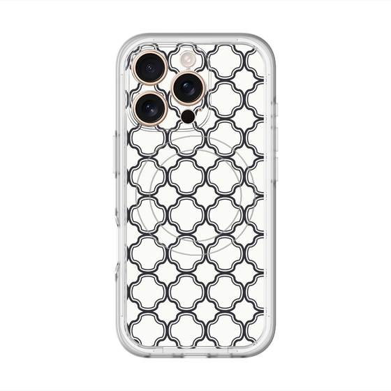 スリムプロテクションプレミアムケース with MagSafe［ Moroccan3 - Black ］