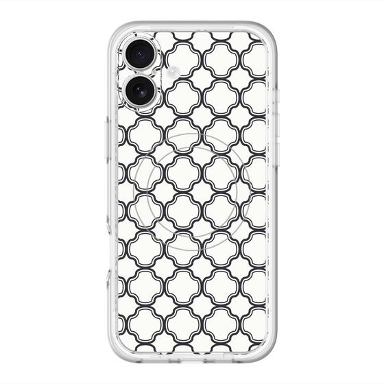 スリムプロテクションプレミアムケース with MagSafe［ Moroccan3 - Black ］