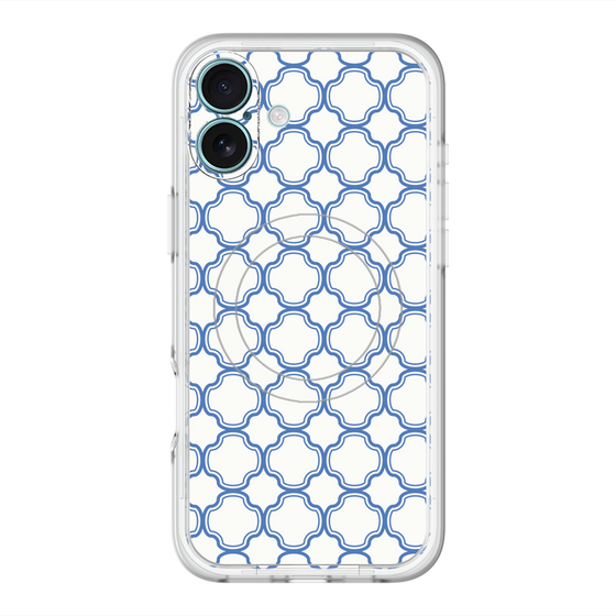スリムプロテクションプレミアムケース with MagSafe［ Moroccan3 - Blue ］