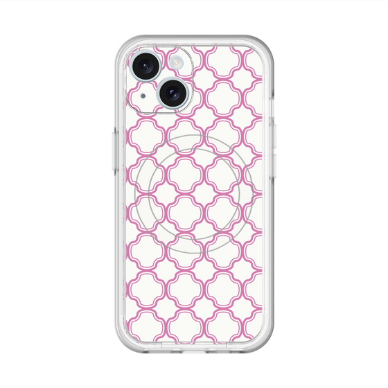 スリムプロテクションプレミアムケース with MagSafe［ Moroccan3 - Pink ］