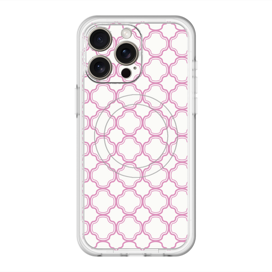 スリムプロテクションプレミアムケース with MagSafe［ Moroccan3 - Pink ］