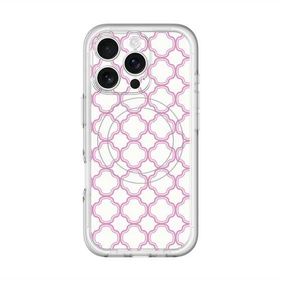 スリムプロテクションプレミアムケース with MagSafe［ Moroccan3 - Pink ］