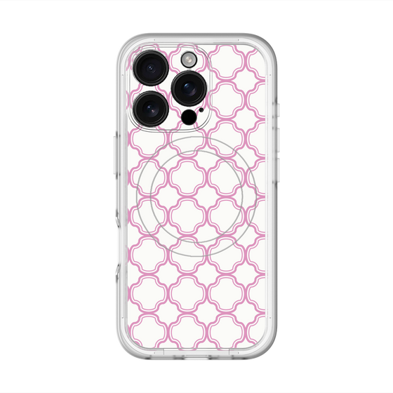 スリムプロテクションプレミアムケース with MagSafe［ Moroccan3 - Pink ］