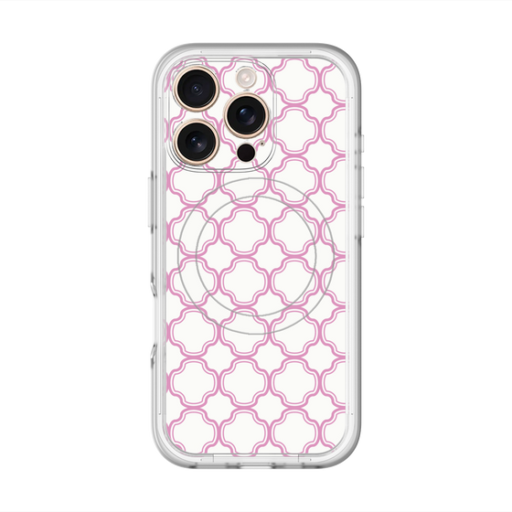 スリムプロテクションプレミアムケース with MagSafe［ Moroccan3 - Pink ］