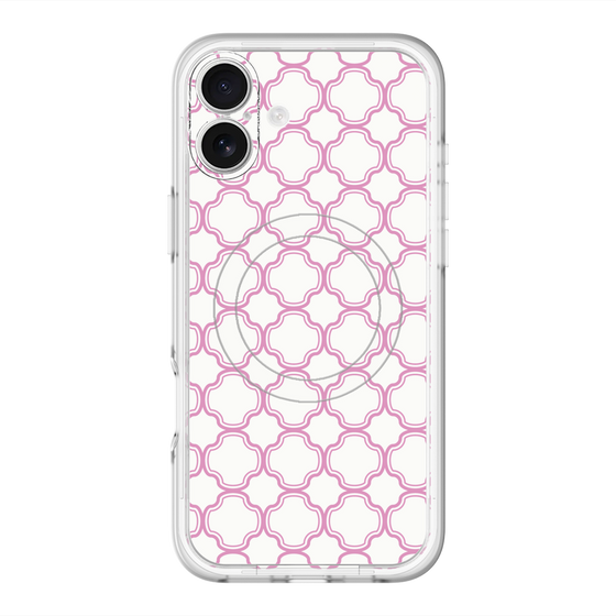 スリムプロテクションプレミアムケース with MagSafe［ Moroccan3 - Pink ］