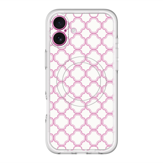 スリムプロテクションプレミアムケース with MagSafe［ Moroccan3 - Pink ］