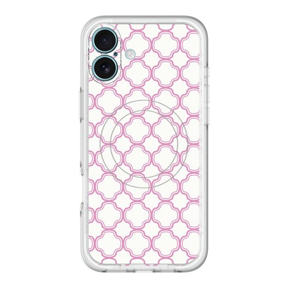 スリムプロテクションプレミアムケース with MagSafe［ Moroccan3 - Pink ］