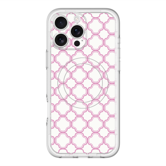スリムプロテクションプレミアムケース with MagSafe［ Moroccan3 - Pink ］
