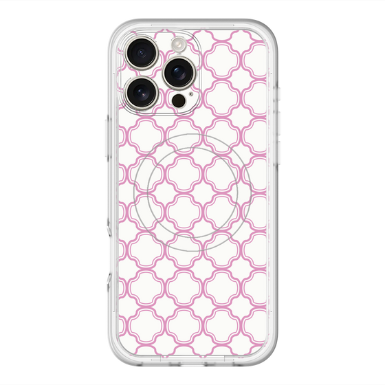 スリムプロテクションプレミアムケース with MagSafe［ Moroccan3 - Pink ］