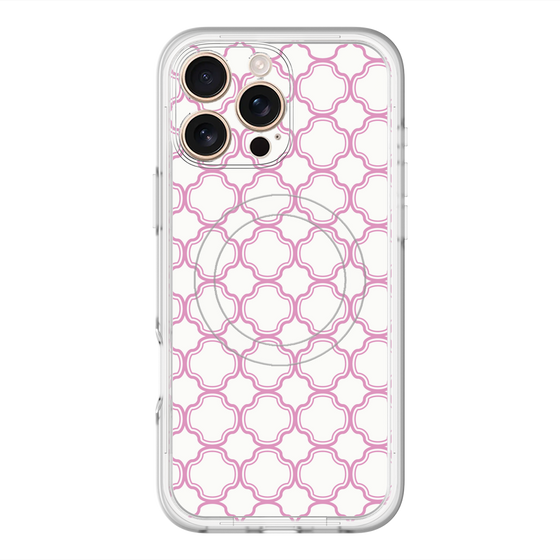 スリムプロテクションプレミアムケース with MagSafe［ Moroccan3 - Pink ］
