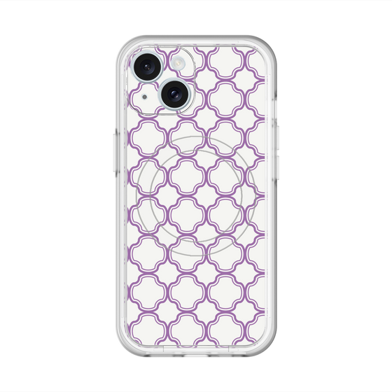 スリムプロテクションプレミアムケース with MagSafe［ Moroccan3 - Purple ］