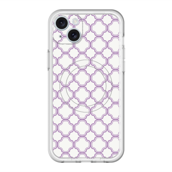 スリムプロテクションプレミアムケース with MagSafe［ Moroccan3 - Purple ］