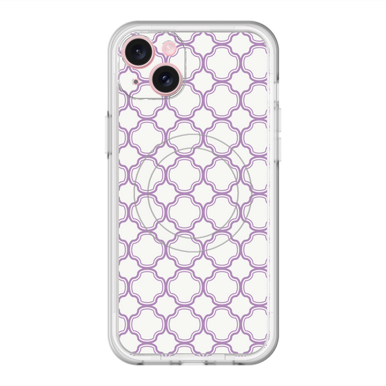 スリムプロテクションプレミアムケース with MagSafe［ Moroccan3 - Purple ］