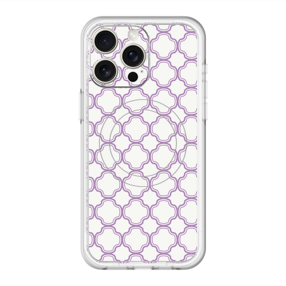 スリムプロテクションプレミアムケース with MagSafe［ Moroccan3 - Purple ］