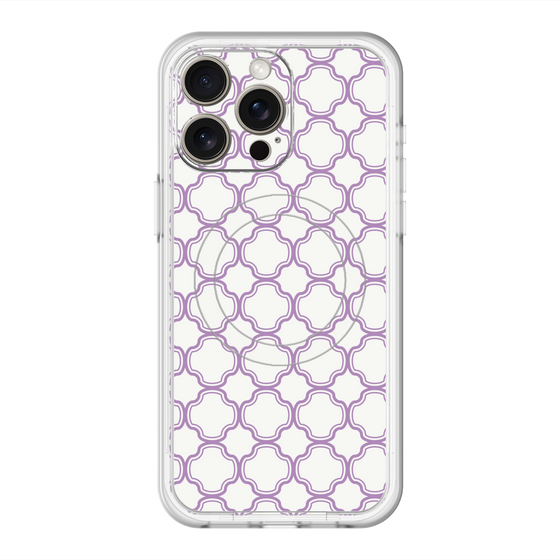 スリムプロテクションプレミアムケース with MagSafe［ Moroccan3 - Purple ］