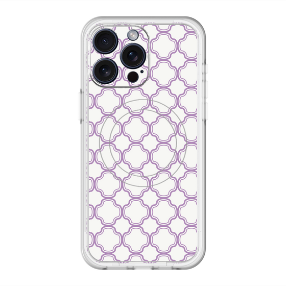 スリムプロテクションプレミアムケース with MagSafe［ Moroccan3 - Purple ］