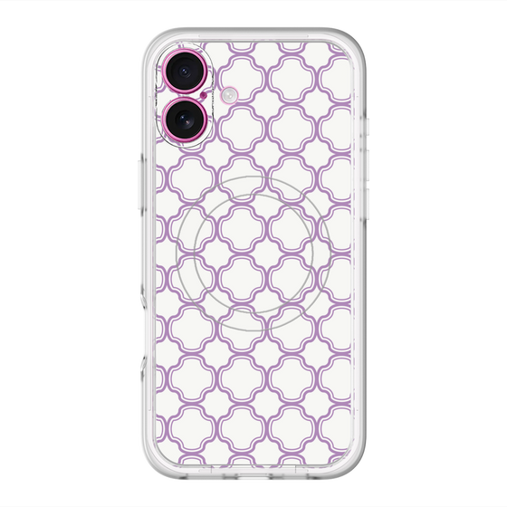 スリムプロテクションプレミアムケース with MagSafe［ Moroccan3 - Purple ］