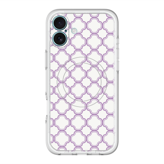 スリムプロテクションプレミアムケース with MagSafe［ Moroccan3 - Purple ］