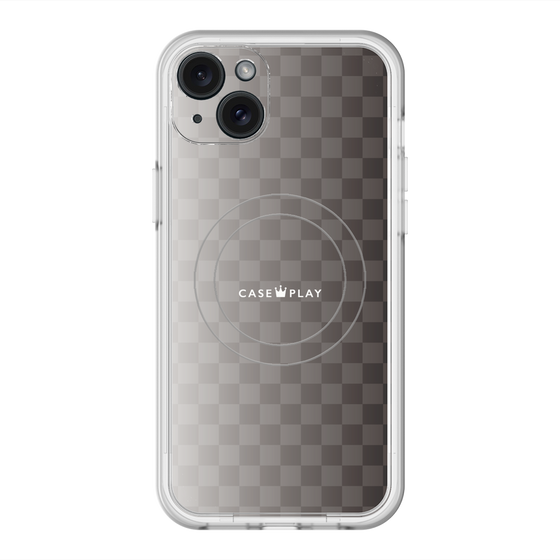 スリムプロテクションプレミアムケース with MagSafe［ CASEPLAY Check - Black ］