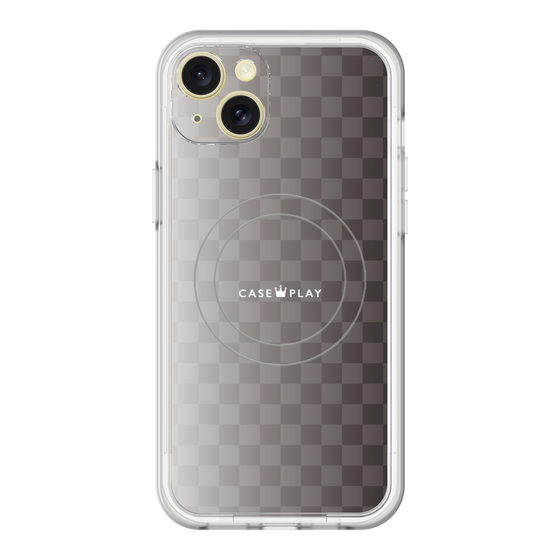 スリムプロテクションプレミアムケース with MagSafe［ CASEPLAY Check - Black ］