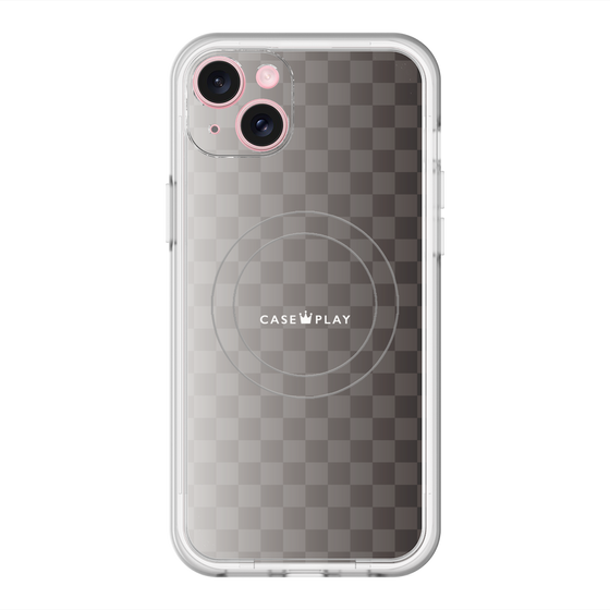 スリムプロテクションプレミアムケース with MagSafe［ CASEPLAY Check - Black ］