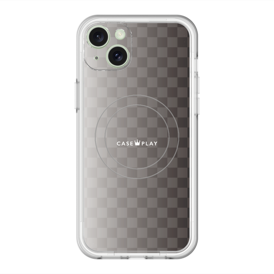 スリムプロテクションプレミアムケース with MagSafe［ CASEPLAY Check - Black ］