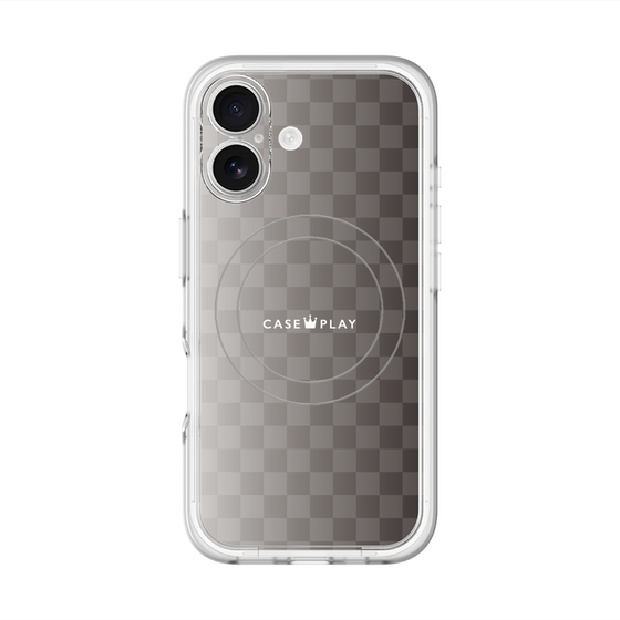 スリムプロテクションプレミアムケース with MagSafe［ CASEPLAY Check - Black ］