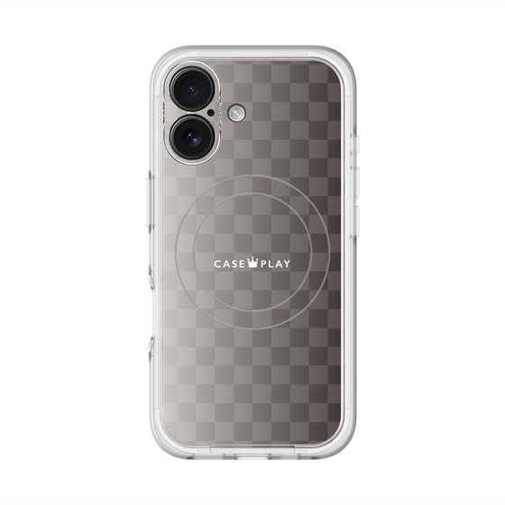 スリムプロテクションプレミアムケース with MagSafe［ CASEPLAY Check - Black ］