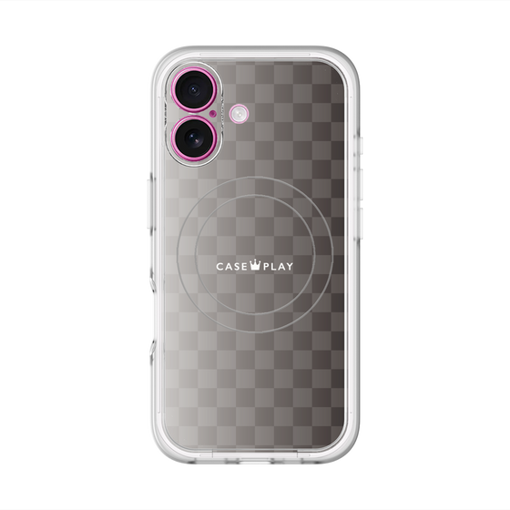 スリムプロテクションプレミアムケース with MagSafe［ CASEPLAY Check - Black ］