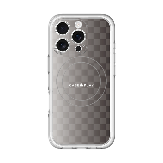 スリムプロテクションプレミアムケース with MagSafe［ CASEPLAY Check - Black ］