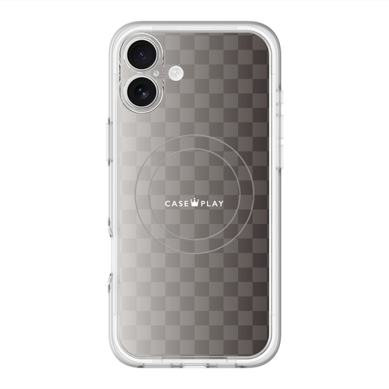 スリムプロテクションプレミアムケース with MagSafe［ CASEPLAY Check - Black ］