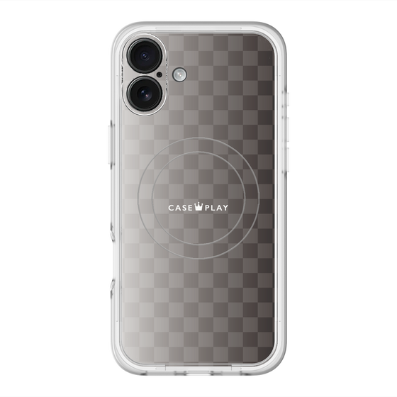 スリムプロテクションプレミアムケース with MagSafe［ CASEPLAY Check - Black ］