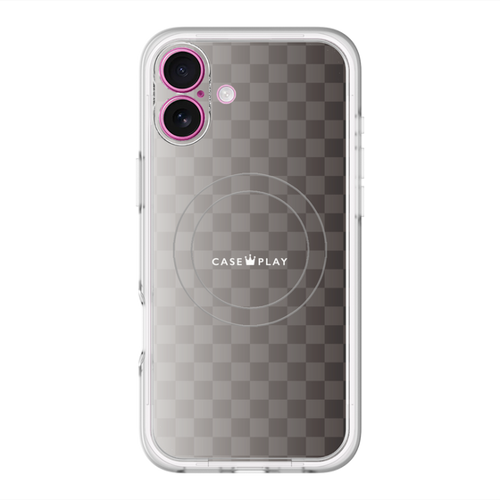 スリムプロテクションプレミアムケース with MagSafe［ CASEPLAY Check - Black ］