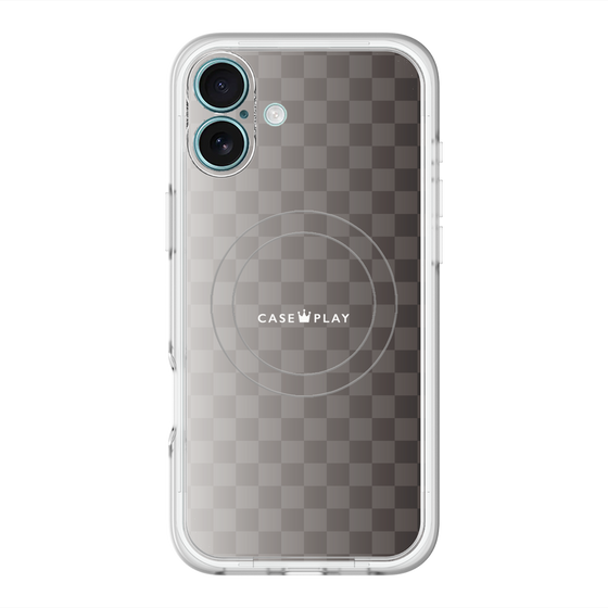 スリムプロテクションプレミアムケース with MagSafe［ CASEPLAY Check - Black ］