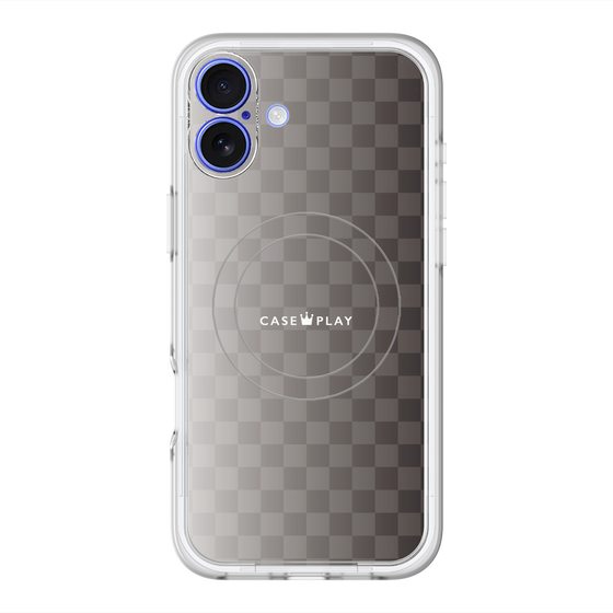 スリムプロテクションプレミアムケース with MagSafe［ CASEPLAY Check - Black ］