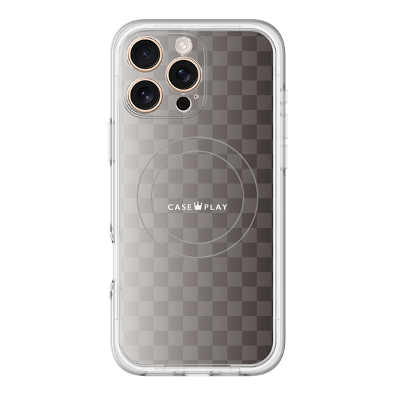 スリムプロテクションプレミアムケース with MagSafe［ CASEPLAY Check - Black ］