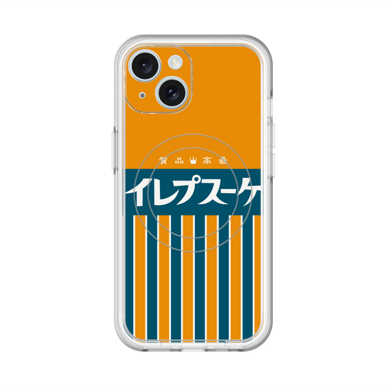 スリムプロテクションプレミアムケース with MagSafe［ CASEPLAY Retro - Orange ］